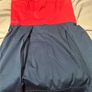 French Connection Red and Gray sleeveless dress. Approx 26 inches long